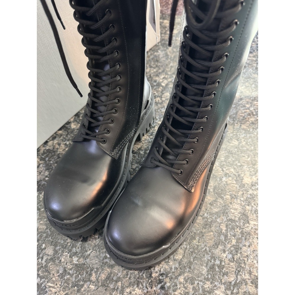 Balenciaga Women's Strike 20mm High Top Black Boots Size 37 US 7. NWB - Picture 5 of 16